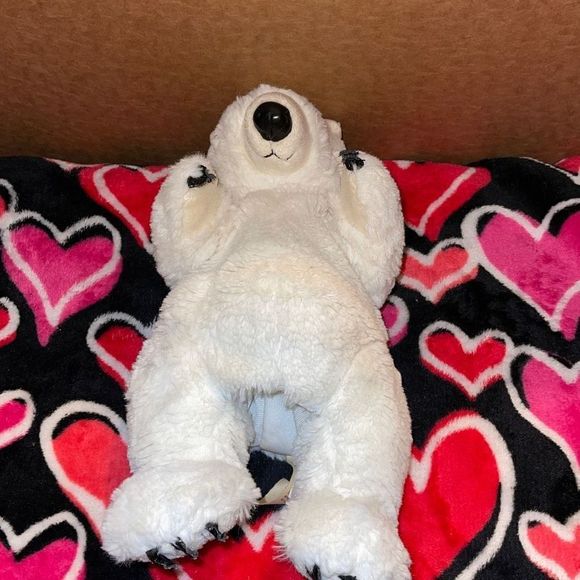Folkmanis Standing 10” Polar Bear Puppet Plush Animal - Picture 8 of 8
